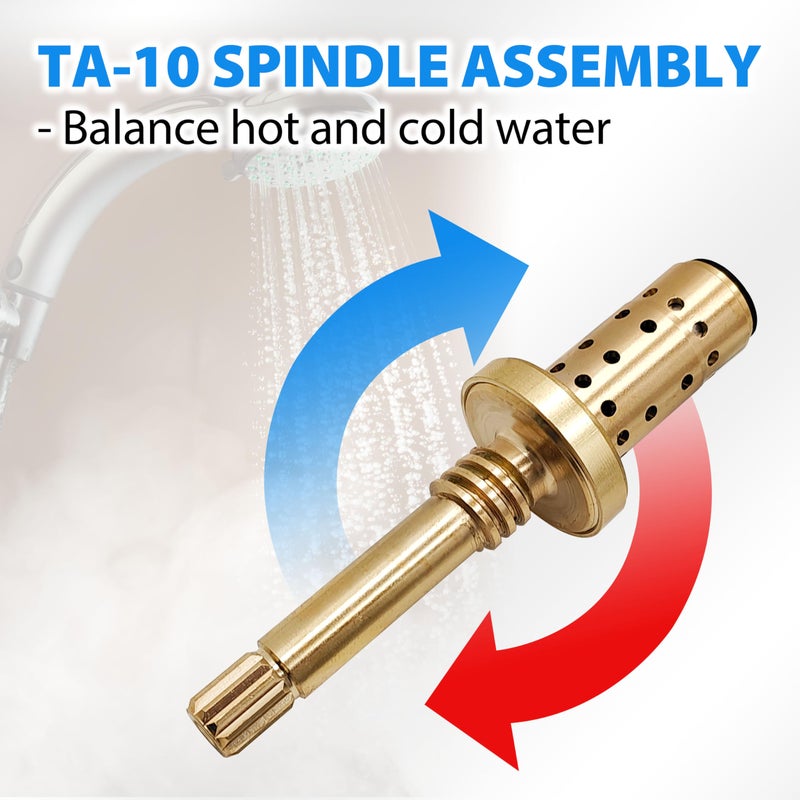 TycoonWon Complete Valve Rebuild kit Compatible with Symmons Temptrol Valve,Replacement for Cartridge (TA-10), Seats (TA-4) and Seat Removal Tools (T-35A/B),Adjustment and Balance of Hot and Cold Water Pressure - Image 4